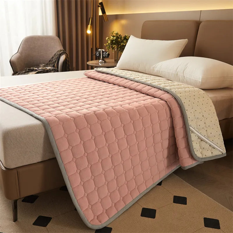 Milk Fiber Quilted Mattress Cushion – Luxurious Comfort for Every Bed