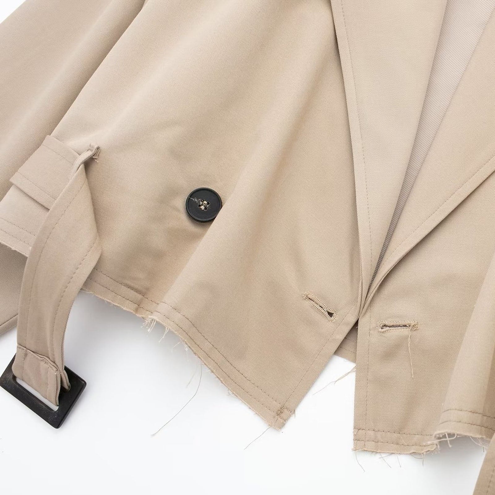 Women's Belted Windbreaker Coat