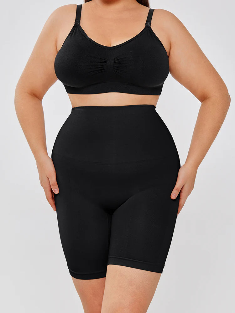 High-Waisted Body Shaper Shorts Butt-Lifting Seamless Shapewear Girdle