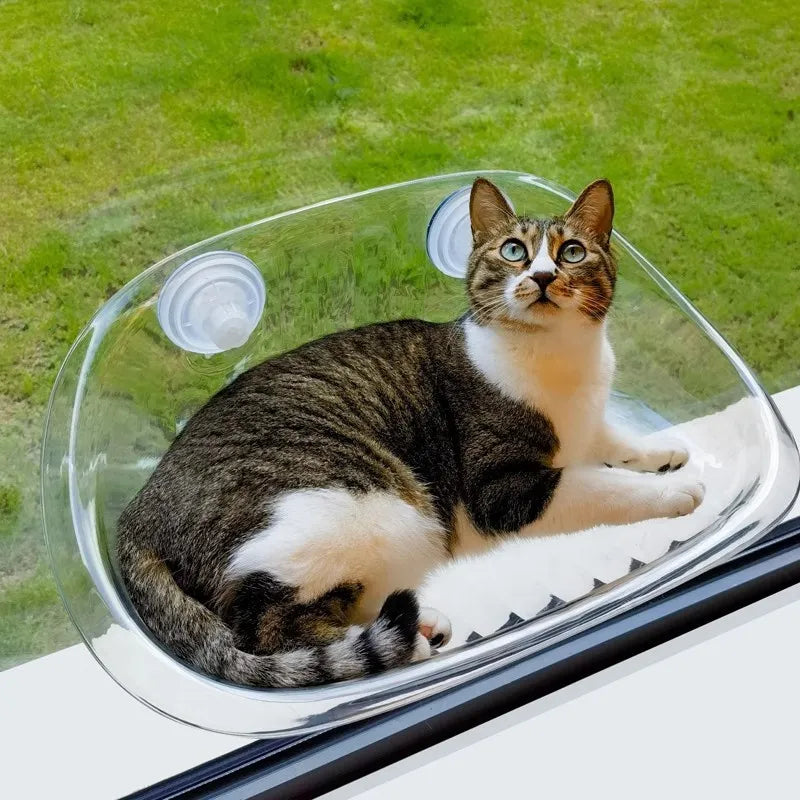 Universal Cat Window Hammock – Hanging Bed for Cats, Space-Saving Suspended Pet Bed