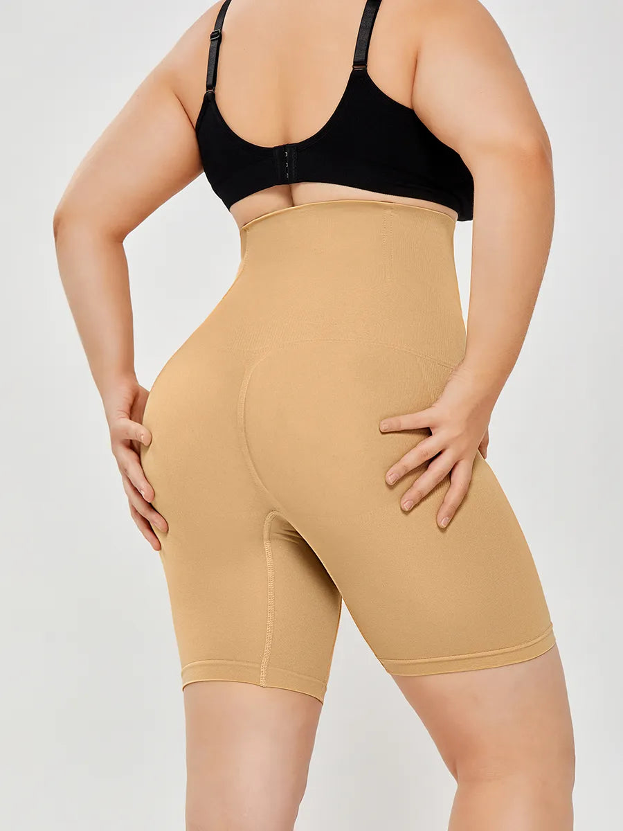 High-Waisted Body Shaper Shorts Butt-Lifting Seamless Shapewear Girdle