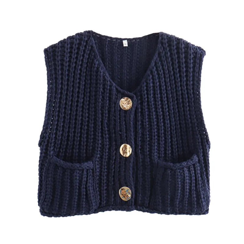 Women's Loose Casual Thick Knitted Cardigan – Cozy Long Sleeve Sweater for Everyday Comfort