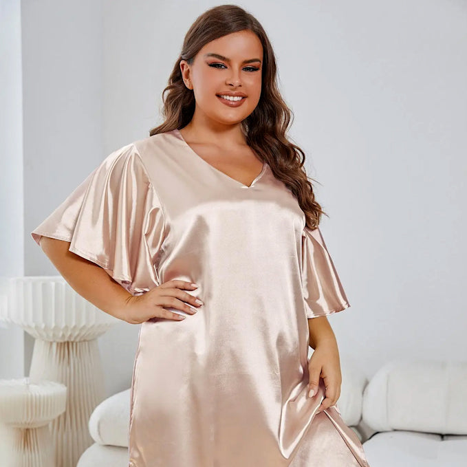 European and American Plus Size Pajama Top Breathable, Comfortable, and Stylish Sleepwear for All-Day Relaxation