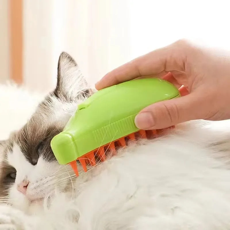 Pet Grooming Comb with Built-In Misting System – Hydrate, Detangle, and Smooth Your Pet's Coat