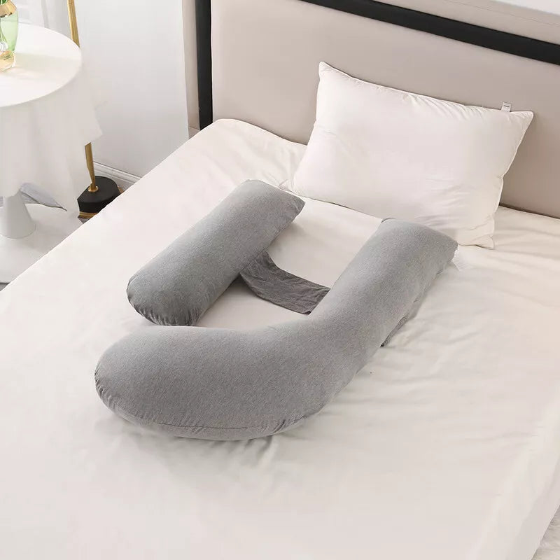 Adjustable Pregnancy Body Pillow – H-Shaped Full-Body Support for Maternity Comfort