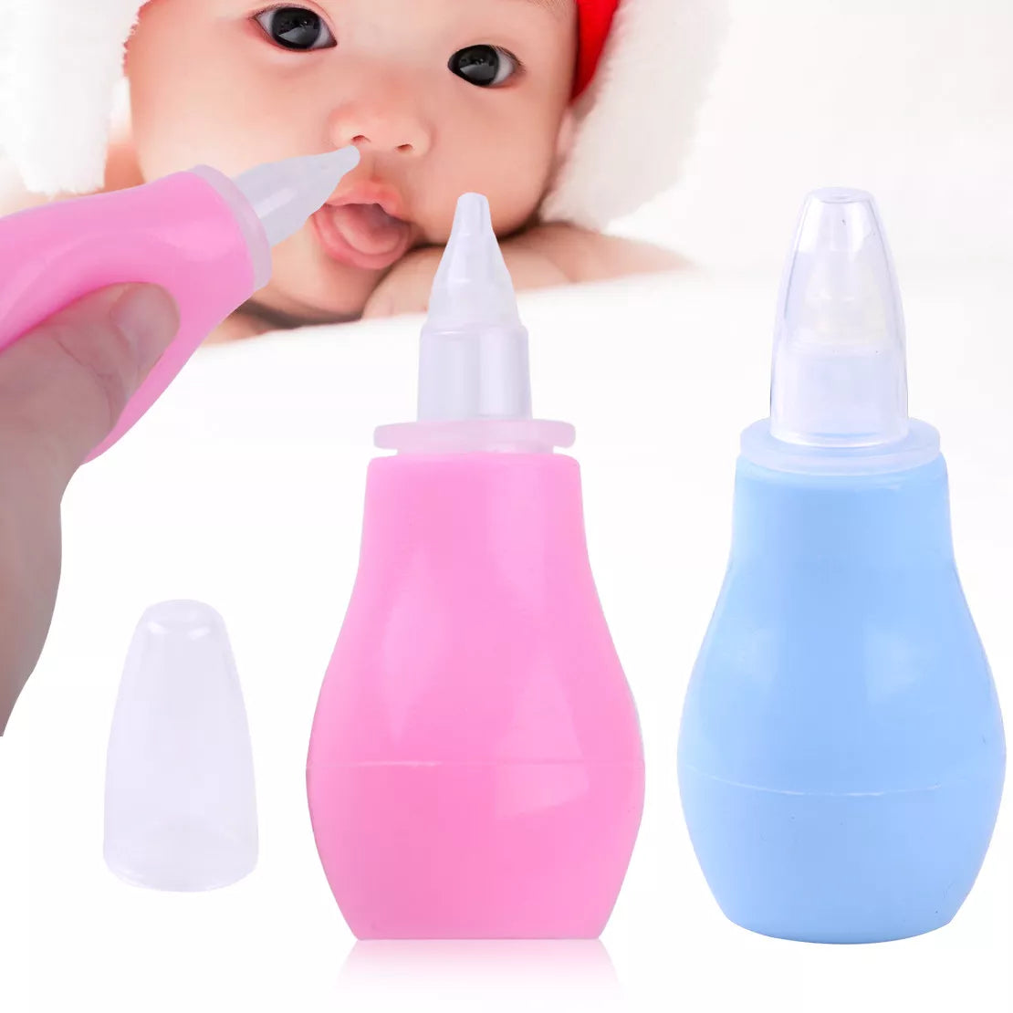 Baby Nasal Aspirator – Gentle Snot Cleaner for Babies Safe Silicone Design