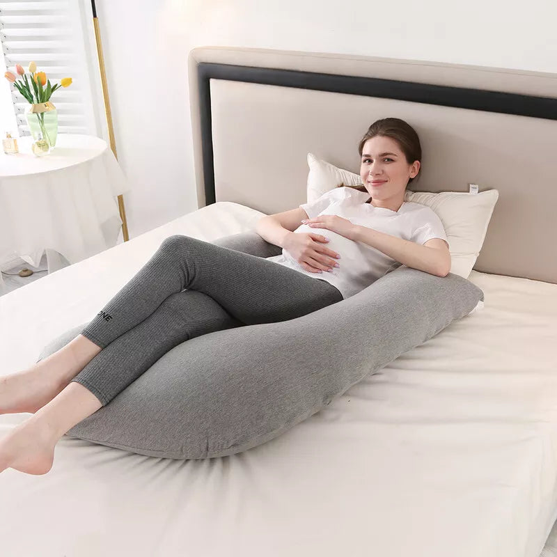 Adjustable Pregnancy Body Pillow – H-Shaped Full-Body Support for Maternity Comfort